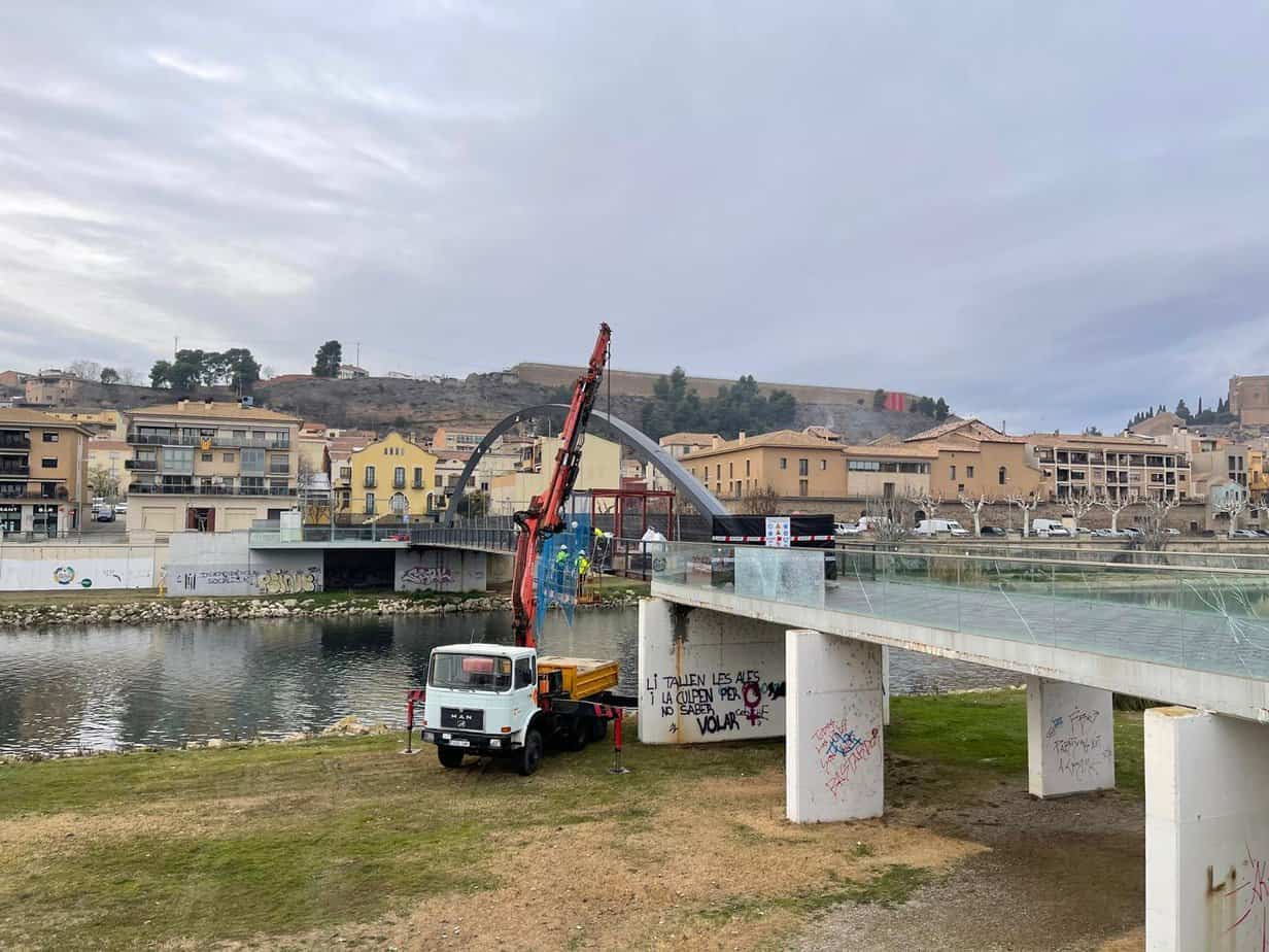S’inicien les obres de millora de la passarel·la nova