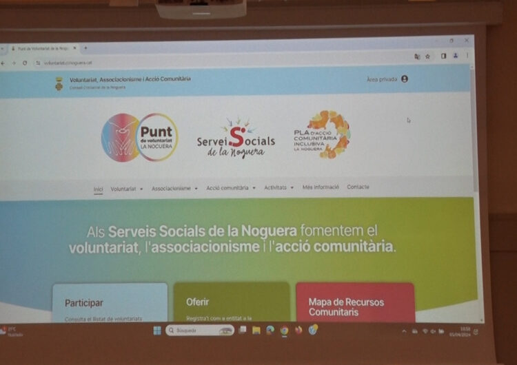 Es publica la web del voluntariat i l’associacionisme de la Noguera