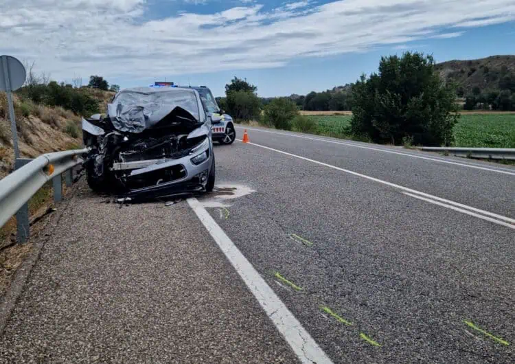 Accident mortal a la C-26 a la Sentiu de Sió