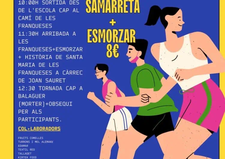 L’Escola Gaspar de Portolà de Balaguer organitza la primera caminada popular a les Franqueses