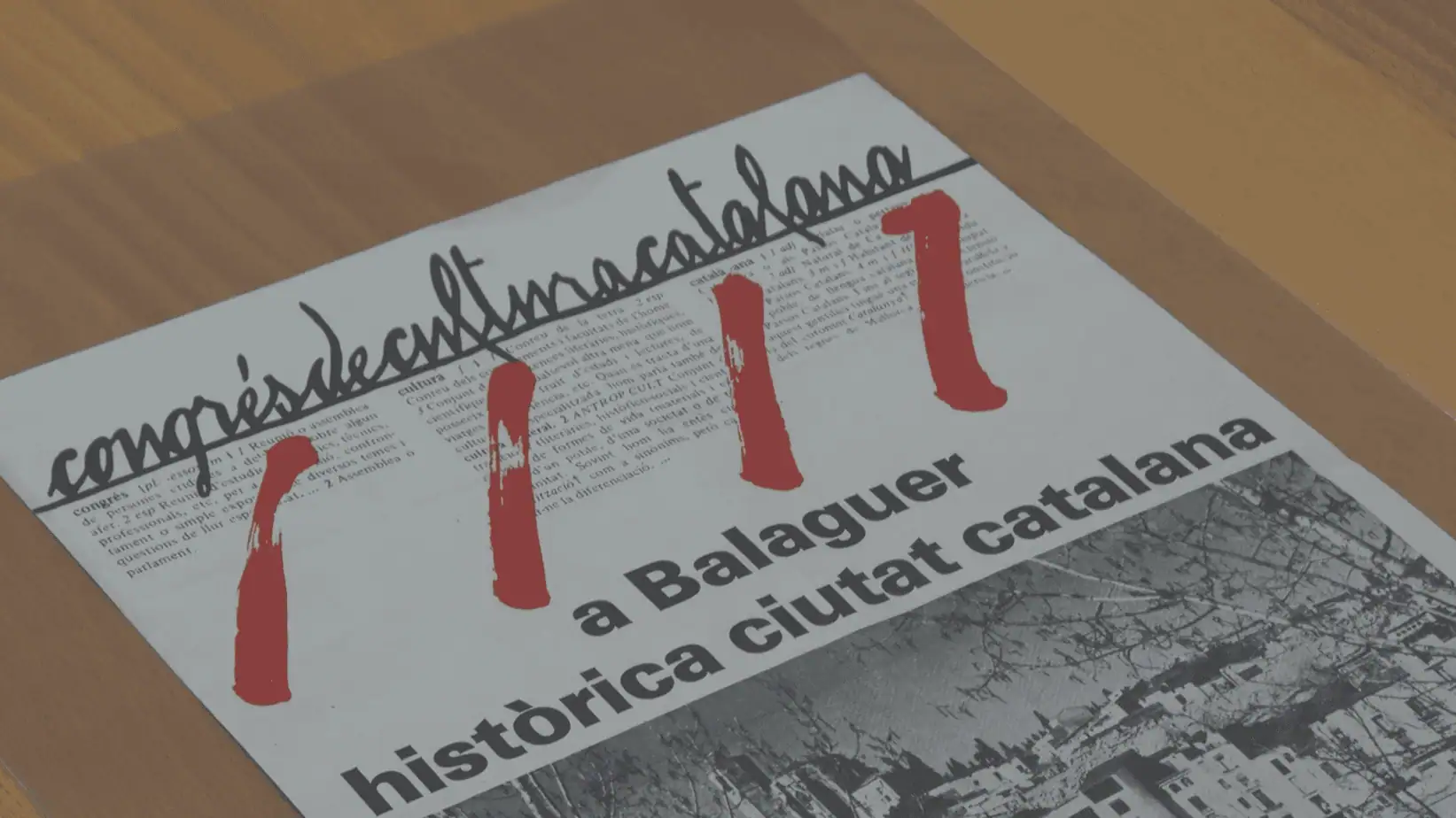 L’Arxiu Comarcal de la Noguera exposa una mostra de documents guardats sobre el Congrés de Cultura Catalana (1975-1977)