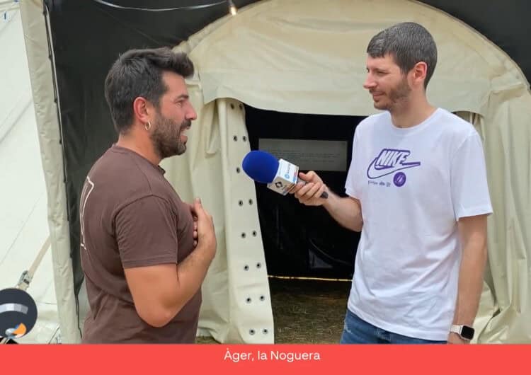 Connecta Lleida Pirineus: La carpa de ‘Nilak’ s’instal·la a Àger