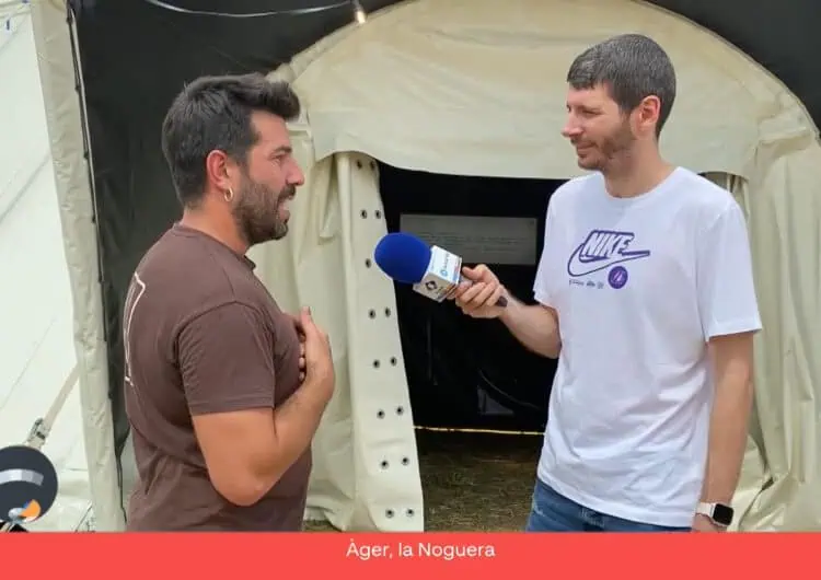Connecta Lleida Pirineus: La carpa de ‘Nilak’ s’instal·la a Àger