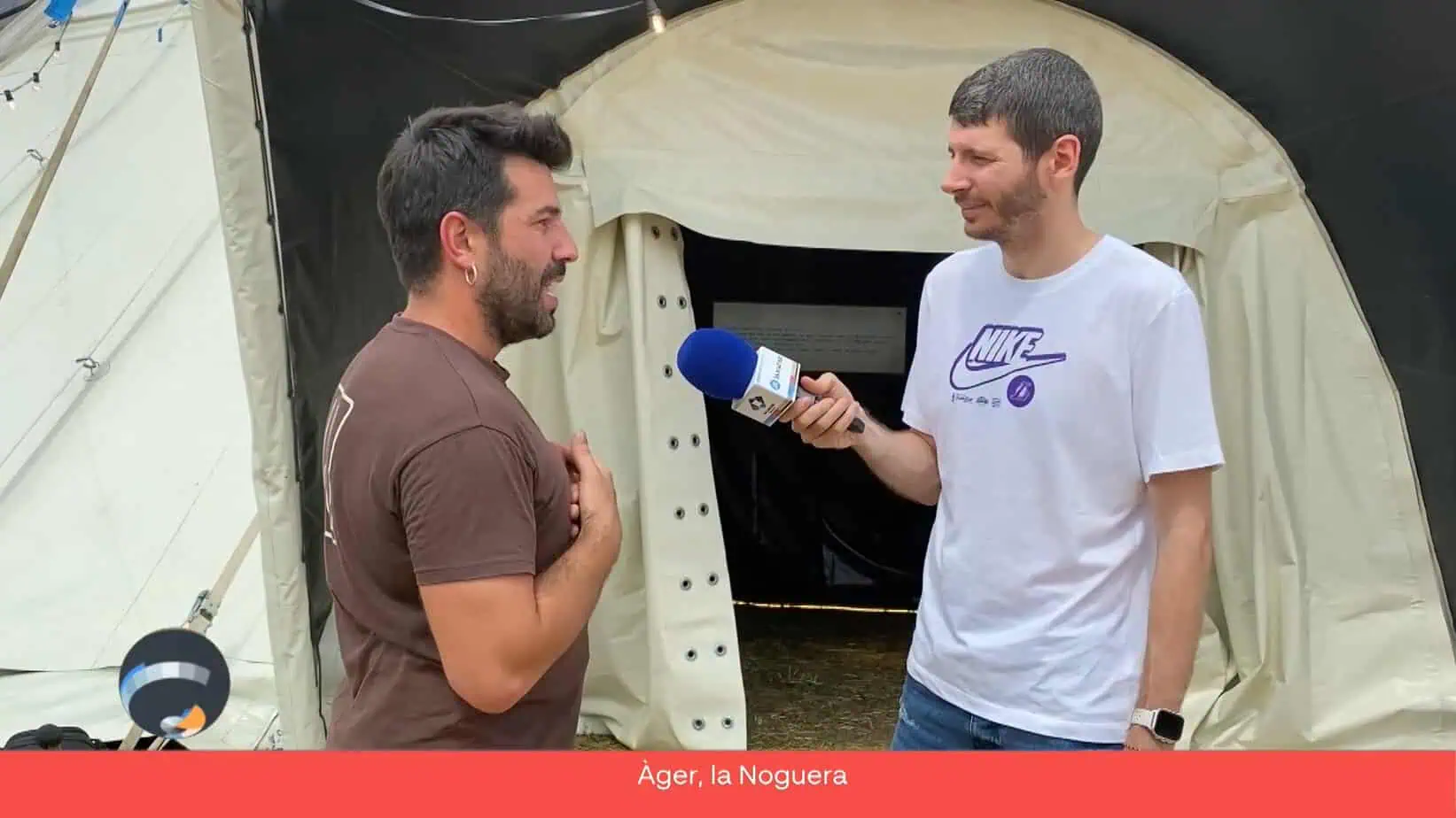 Connecta Lleida Pirineus: La carpa de ‘Nilak’ s’instal·la a Àger