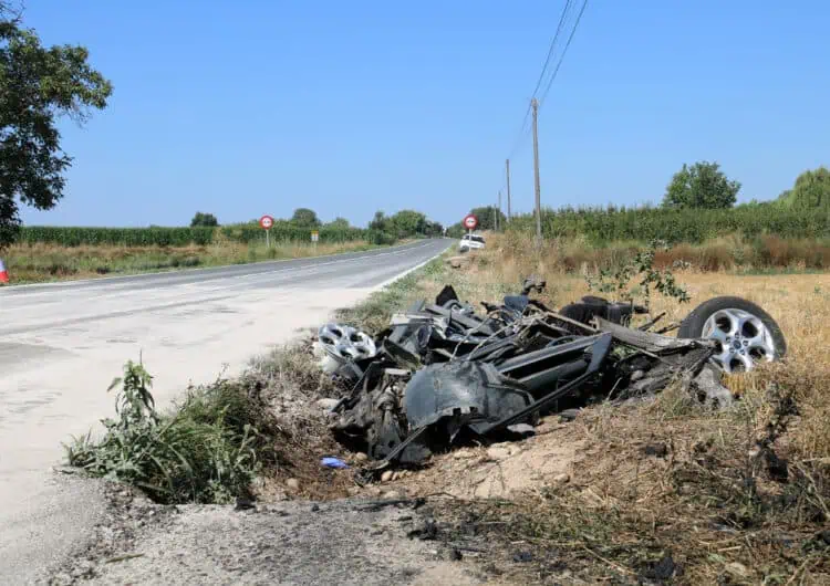 Una dona morta i quatre més ferides, la majoria greus, en un accident a l’LV-9225 a la Noguera