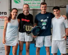 Les parelles Pablo Burdeos-Sergi Gómez i Sandra Azorin-Natàlia Bey guanyen el primer campionat aniversari del Pàdel Indoor La Noguera