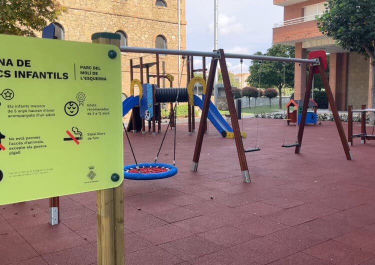 Balaguer renova dos parcs infantils a través de ‘Treball als barris’