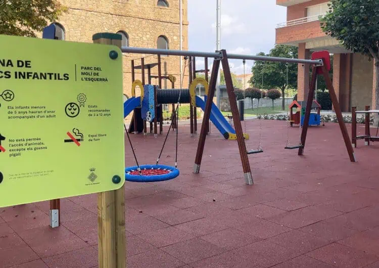 Balaguer renova dos parcs infantils a través de ‘Treball als barris’
