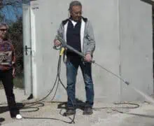 Àger instal·la una estació de desinfecció d’embarcacions